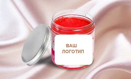 Скраб с логотипом