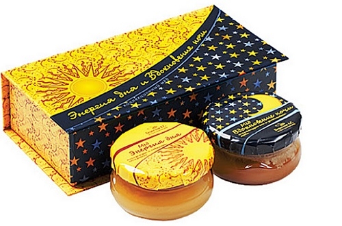 Подарочный набор 2 баночки меда с логотипом