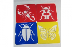 Трафарет насекомые с логотипом