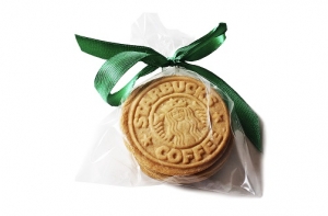 Печенье с объемным логотипом