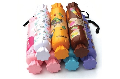 Зонт в виде конфеты с логотипом