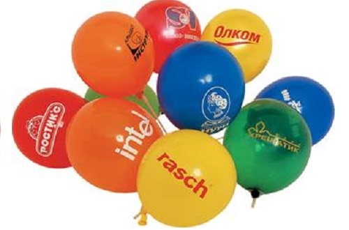 Воздушные шарики с логотипом
