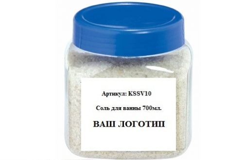 Соль для ванной 700 мл с логотипом